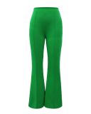 Fashion Women High Waist Solid Color Wide Leg Pants S-XL