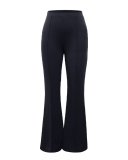 Fashion Women High Waist Solid Color Wide Leg Pants S-XL