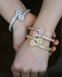 Hip Pop Diamond Heart Charm