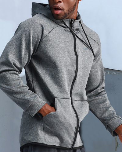 Autumn Winter Sports Clothes Men's Basketball Training Sports Coat Men's Outdoor Running Speed Dry Fitness Coat