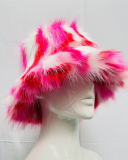 Fashion Colorful Rainbow Warm Winter Bucket Hat