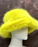 Fashion Colorful Rainbow Warm Winter Bucket Hat