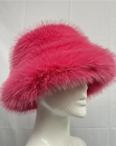 Fashion Colorful Rainbow Warm Winter Bucket Hat