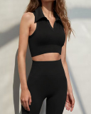 Solid Color Sport Trainning Women Sport Vest