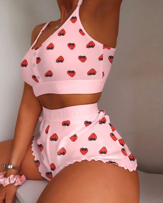 Cute Comfort Printed Women Sleepwear