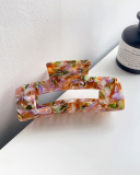 Leopard Printed Hair Clip Large Acetate Hair Claw Clips Barrettes Carb Hairpin