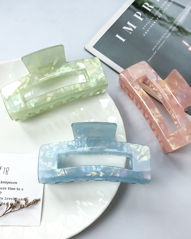 Elegant Women Hair Clip Large Acetate Hair Claw Clips Barrettes Carb Hairpin