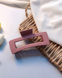 13cm Solid Color Large Rectangle Shape  Claw Hair Clip