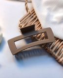 13cm Solid Color Large Rectangle Shape  Claw Hair Clip