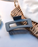 13cm Solid Color Large Rectangle Shape  Claw Hair Clip