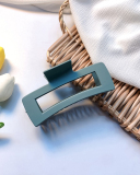 13cm Solid Color Large Rectangle Shape  Claw Hair Clip