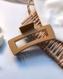 13cm Solid Color Large Rectangle Shape  Claw Hair Clip