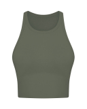 High O Neck Sleeveless Protect Slim Women Sports Vest 4-12