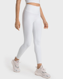 Women Lycra Solid Color High Waist Yoga Sports Running Yoga Bottoms 4-12