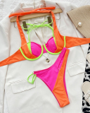 Rosy Hot Beach Bikini Set Wholesale Swimwear S-L