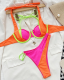 Rosy Hot Beach Bikini Set Wholesale Swimwear S-L