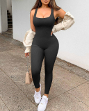 U-neck Sleeveless Women Summer Jumpsuit