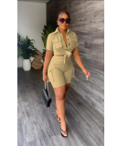 Solid Color Women Wholesale Summer Two Piece Set S-XXL
