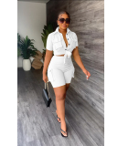 Solid Color Women Wholesale Summer Two Piece Set S-XXL