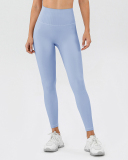 High Waist Invisibles Comfort Lightly Seamless Leggings Purple Green Gray Blue Red Black S-XL