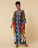 Boho Printed Sea Holiday Vacation Beach Wear Long Sleeve Fancy Swimsuit Cover Up Kimonos One Size(22 Colors)