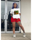 Plus Size Causal Wear Women Summer Two Piece Short Set S-5XL