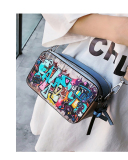 Graffiti Printed Women Fashion Small Purse Bag