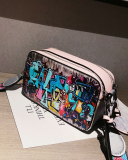 Graffiti Printed Women Fashion Small Purse Bag