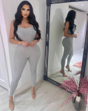 Sleeveless Women Summer Halter Jumpsuit S-L