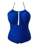 Women Sleeveless Printed High Waist One Pieces Plus Size Swimwear L-4XL