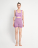 Women Sports Seamless Workout Yoga Two-piece Short Sets S-L