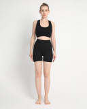 Women Sports Seamless Workout Yoga Two-piece Short Sets S-L
