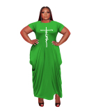 Hot Sale Short Sleeve O Neck Ruched Hem Women Plus Size Dresses Pink Yellow Orange Red Purple Green Black Flourescent Yellow Deep Blue Light Purple Rosy Army Green S-5XL