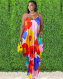 Women Oversize Colorful Sleeveless Plus Size Dresses L-5XL