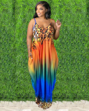 Women Oversize Colorful Sleeveless Plus Size Dresses L-5XL