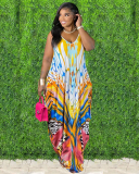 Women Oversize Colorful Sleeveless Plus Size Dresses L-5XL