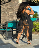 Beauty Sexy Beach Knitted Hollow Out Beach Dress