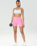 Women High Waist Solid Color Sports Shorts S-XL