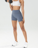 Women High Waist Solid Color Sports Shorts S-XL