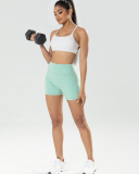 Women High Waist Solid Color Sports Shorts S-XL