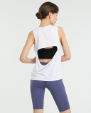 Women Sleeveless Breathable Casual Quick Drying Yoga Top Vest Black Wine Red White Pink S-L
