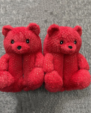 New Color Colorful Teddy Bear Slippers
