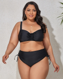 Wholesale Fashion Printed Women Two Pieces Plus Size Swimwear L-4XL