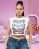 Sleeveless Women Cute Tops S-XL