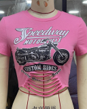 Short Sleeve Women Short T Shirts S-L