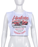 Sleeveless Women Cute Tops S-XL