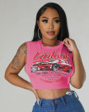 Sleeveless Women Cute Tops S-XL