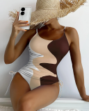 Printed Women One Piece Swimsuit S-XL