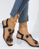 Mid Heel Ladies Summer Sandals