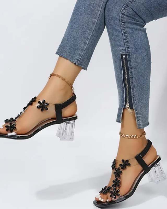 Mid Heel Ladies Summer Sandals